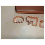 Copper Train Cookie Cutter Set with Storage Tin