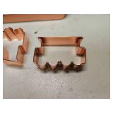 Copper Train Cookie Cutter Set with Storage Tin