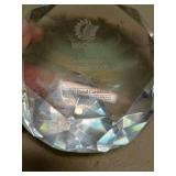 Royal Caribbean Wichita Celebration Crystal Paperweight 2007