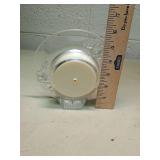 Elegance Clear Glass Round Table Clock