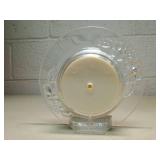 Elegance Clear Glass Round Table Clock