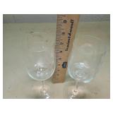 Etched Crystal Wine Glasses Set of 32