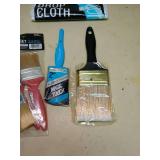 Paint Supply Bundle with Drop Cloth and Brush Set