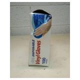 Extra Hands 100-Count Disposable Vinyl Gloves