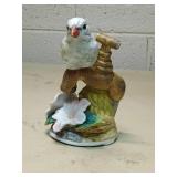 White Bird on Bamboo Decorative Figurine