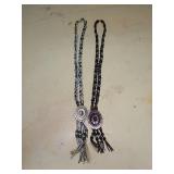 Native American Style Concho Beaded Necklace