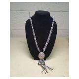 Native American Style Concho Beaded Necklace