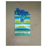Hallmark Expressions Blue & Green Striped Gift Bags