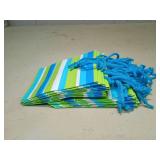 Hallmark Expressions Blue & Green Striped Gift Bags