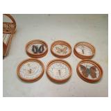 Bamboo Butterfly coasters Set with Stand