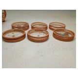 Bamboo Butterfly coasters Set with Stand