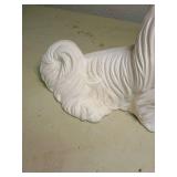 Maltese Dog Ceramic Figurine