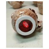 Red Cardinal Holly Tea Set