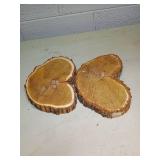 Natural Wood Tree Slices - 8-9 inch Round