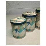 Duck Motif Metal Canister Set