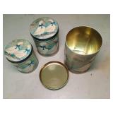 Duck Motif Metal Canister Set