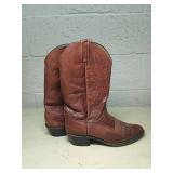 Dan Post Western Cowboy Boots - Brown Leather. Looks to be size 10D