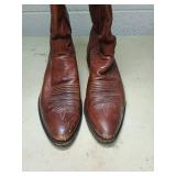 Dan Post Western Cowboy Boots - Brown Leather. Looks to be size 10D