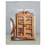 Hometrends Oak Curio Display Cabinet