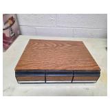 Cassette cabinet, completely full of cassettes