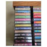 Cassette cabinet, completely full of cassettes