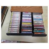 Cassette cabinet, completely full of cassettes