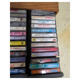 Cassette cabinet, completely full of cassettes