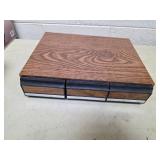 Cassette cabinet, completely full of cassettes