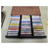 Cassette cabinet, completely full of cassettes