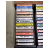 Cassette cabinet, completely full of cassettes