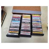 Cassette cabinet, completely full of cassettes