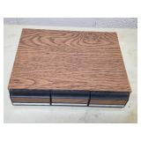 Cassette cabinet, completely full of cassettes