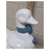 Large duck shaped cookie jar