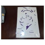 Movie Anime Purple Temporary Tattoos Dance Cosplay, Cosplay Tattoos Stickers Prop Accessories for Cosplay, Party Makeup, Dance, Music Festivals, Halloween(Purple)