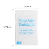 2 Gram 120 Packets Silica Gel Packs for Moisture Absorbing, Desiccant Dehumidifier Bags for Spices Jewelry Shoes Boxes Electronics Storage, Food Safe