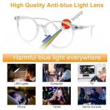 Blue Light Glasses, Blue Light Blocking Glasses, Clear Computer Reading Glassers for Woman Men