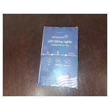 Minetom 4th of July Decorations 11 FT 30 LED Red White and Blue Lights Battery Operated, Patriotic Star String Lights with Remote & Timer for Independence Day Memorial Day Fourth of July