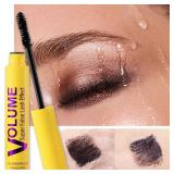 Bubble Mascara, Well-Defined Lashes And Enhances The Natural Look, Waterproof, Smudge-Proof, Waterproofcan Be Layered To Boost Curl (2PCS)