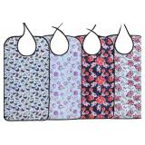 Waterproof Adult Bibs for adults Eating Cloth for Elderly Seniors and Disabled Terry bib Clothing Protectors