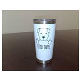 KLUBI Dog Gifts for Women 20 Ounce Mug - No Prob Llama Tumbler with Straw Dog Cup Gift for Mom from Daughter