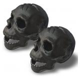 Refractory Materials Fireproof Imitated Human Fire Pit Skull Gas Log for NG, LP Wood Fireplace, Firepit, Campfire BBQ SINGLE