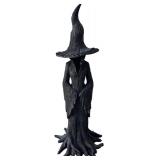 New Cracker Barrel Witch Statue, Resin Witch Figurine Outdoor Desktop Decorations (Witch Statue 11.8in)