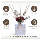 UCC Reed Diffuser Set, 3.38 oz Pure Orange Premium Scented Diffuser with Flower Sticks Home Fragrance Reed Diffuser for Bathroom Shelf Decor