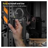 Magnetic Phone Holder for Gym, Strong Magnetic Phone Mount, 360  Rotation Cell Holder Compatible with Magsafe iPhone, Gym Essentials Accessories for Workouts