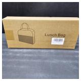 DALINDA Lunch Bag Lunch Box for Women Men Reusable Insulated Lunch Tote Bag, Handbags Case High Capacity for Travel Work Picnic,white