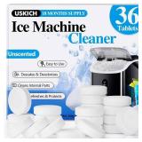 Ice Machine Cleaner Descaler Tablets-36Pack Ice Maker Cleaner Compatible with Frigidaire, Opal, GE Profile, Kitchenaid, Nickel Safe Scale Remover for Countertop, Nugget Ice Makers