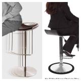 4 Pack Bar Stools Leg Protectors Ring, Non Slip Silicone Chair Leg Floor Protector, Pads Bottom Protect Wooden Floor No Scratches No Noise Anti-Slip, Stretchable Fits 14.5" to 16.5" Chair Base, Black