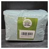 Cosy Family 24 Pack Soft Washcloths Set - 12 x 12 inches, Quick Drying - Highly Absorbent Coral Velvet Fingertip Towel Bathroom Wash Clothes for Bath, Spa, Facial, Kitchen - Aquamarine