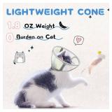 Supet Cat Cone Collar After Surgery, Soft Mesh Recovery Collar for Cats to Stop Licking and Scratching, Plastic Cone Alternative for Small Dogs, Medium, Large Cats