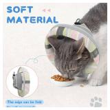 Supet Cat Cone Collar After Surgery, Soft Mesh Recovery Collar for Cats to Stop Licking and Scratching, Plastic Cone Alternative for Small Dogs, Medium, Large Cats